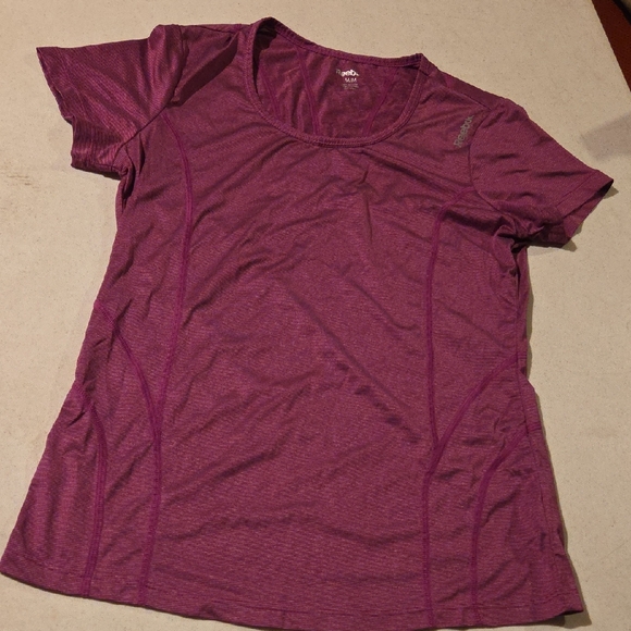 Reebok Women's Magenta Short Sleeve Tee - Picture 1 of 7